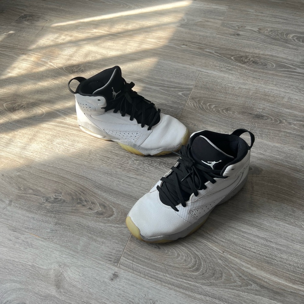 Jordan White and Black Athletic Shoes